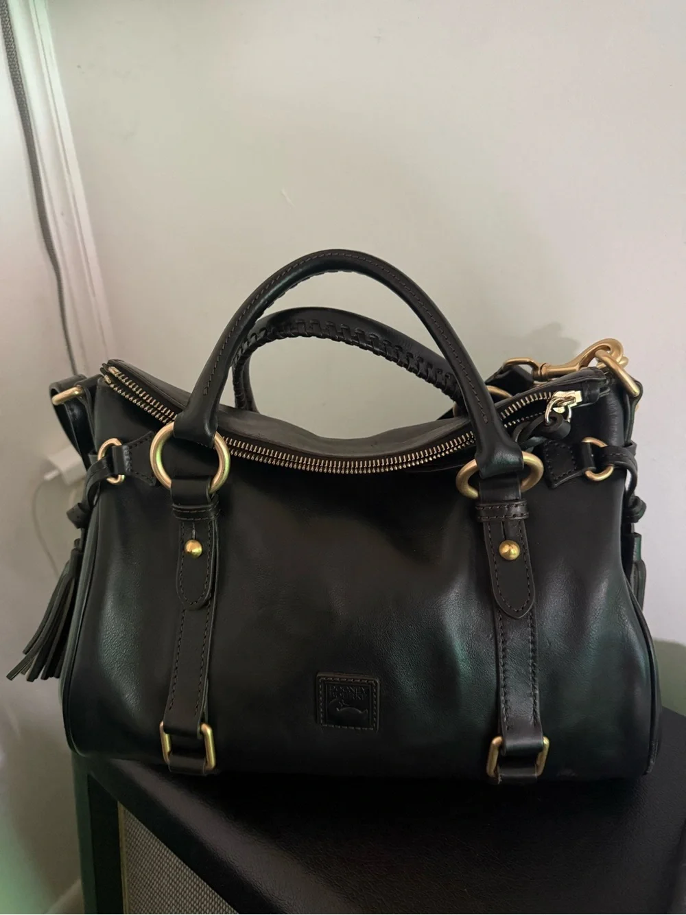 Dooney & Bourke Black Florentine Satchel